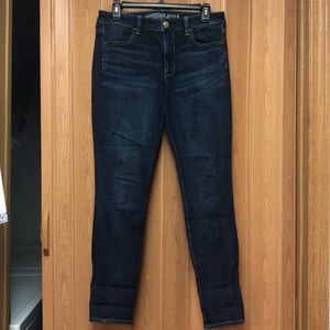 AE High Rise Jegging Dark Wash